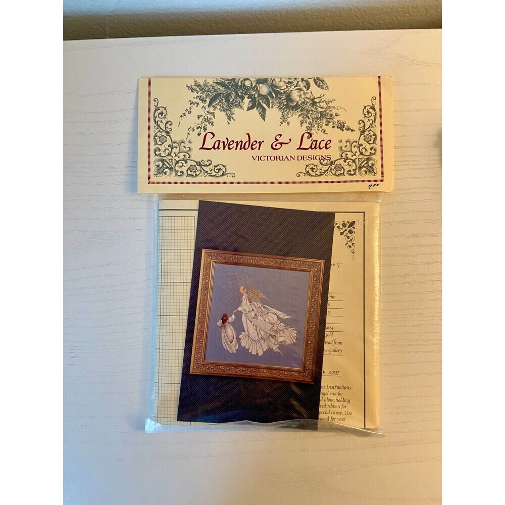 Vintage Lavender & Lace ANGEL OF MERCY Victorian Designs Cross Stitch Pattern